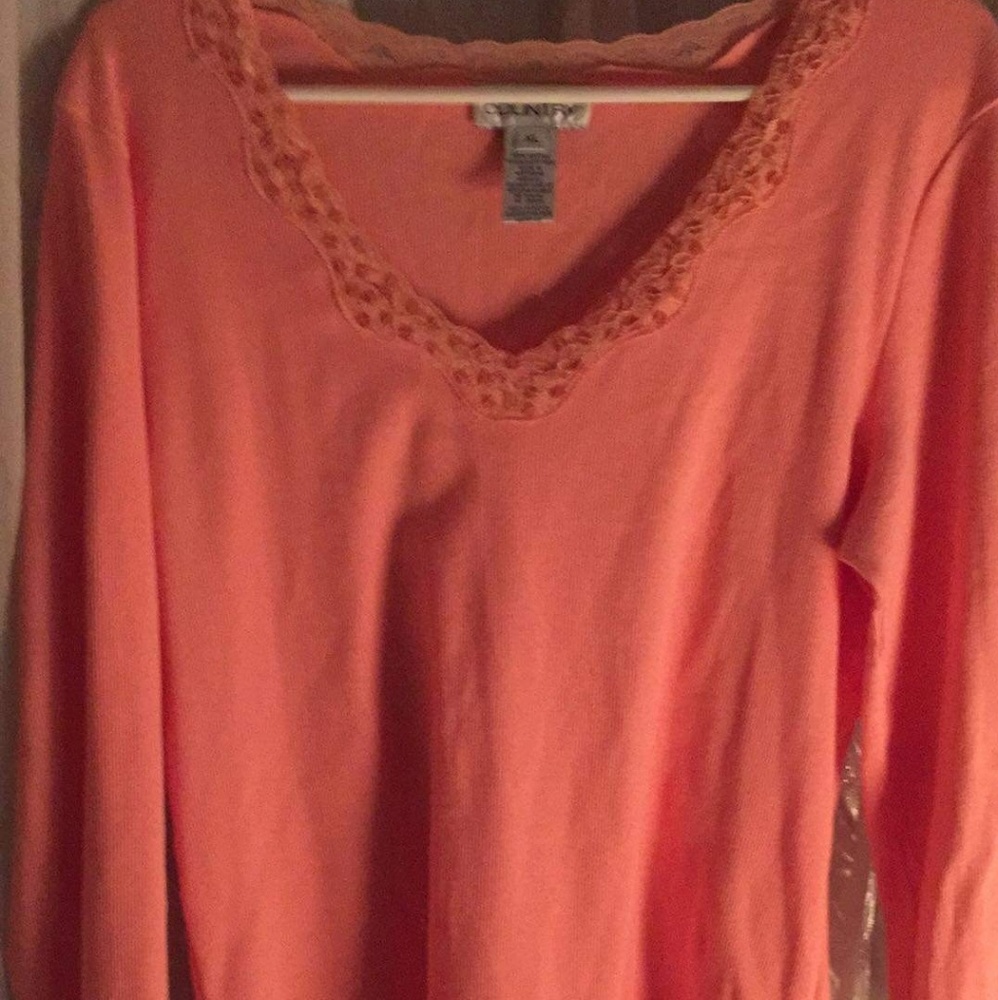 Jones New York XL Shirt Coral